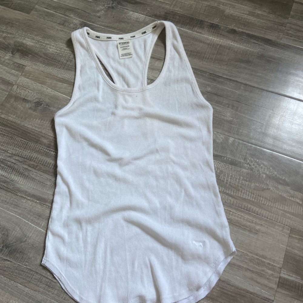 white tank top